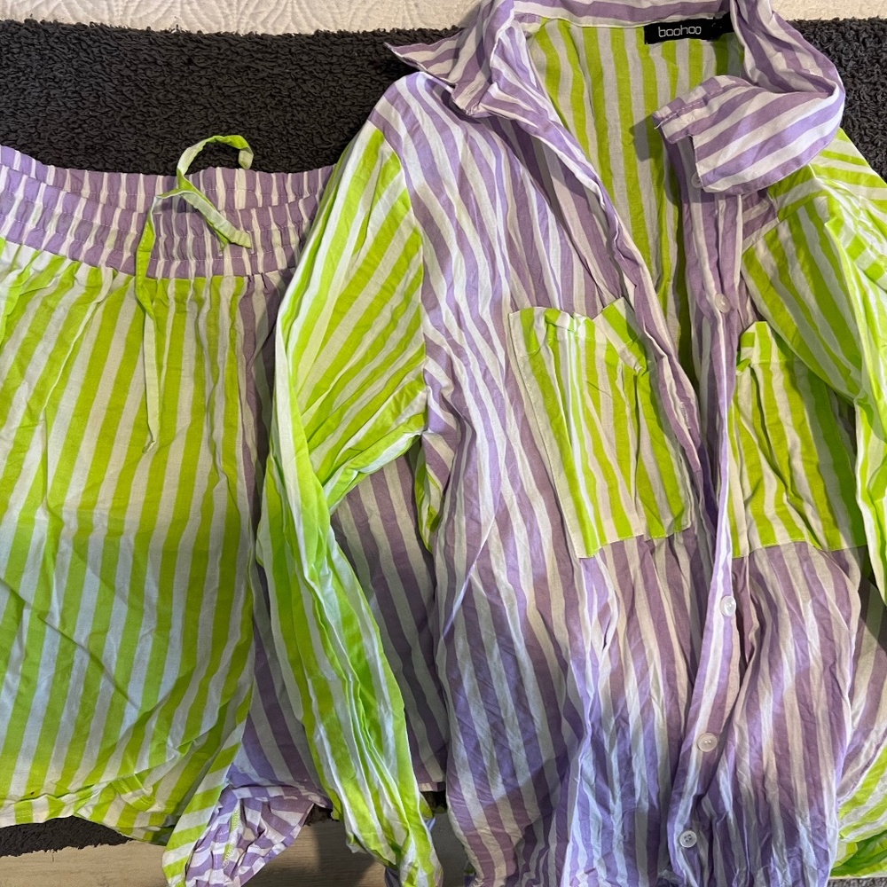 Boohoo Matching Summer Set Siz L